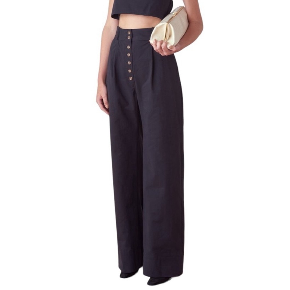 MATTHEW BRUCH Button Fly Twill Pants